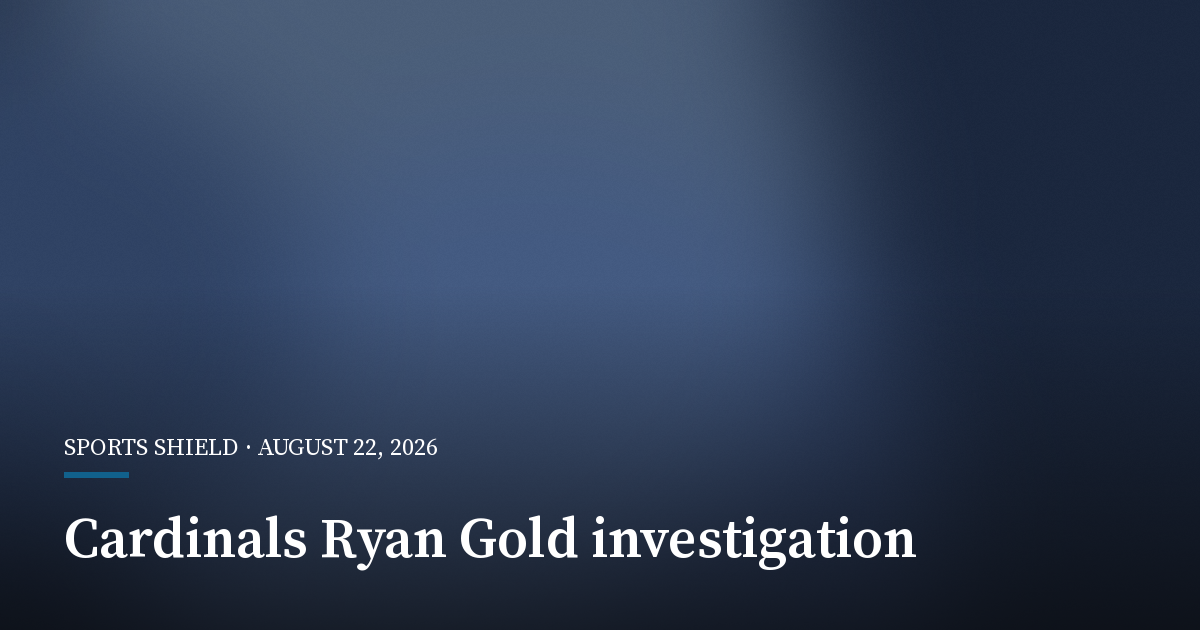 Second Investigation Reported Into Ryan Gold After NFL Suspension