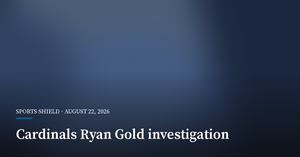 Second Investigation Reported Into Ryan Gold After NFL Suspension Second Investigation Reported Into Ryan Gold After NFL Suspension