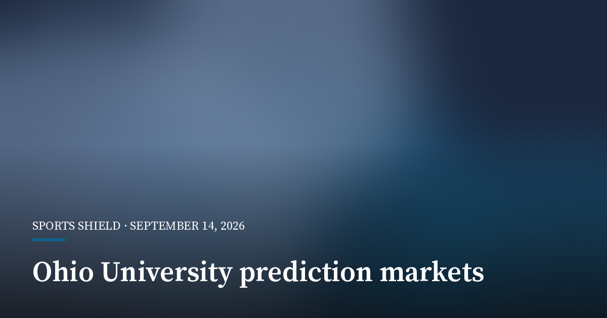 Ohio University Researcher Says Prediction Markets Could Widen Gambling Harm
