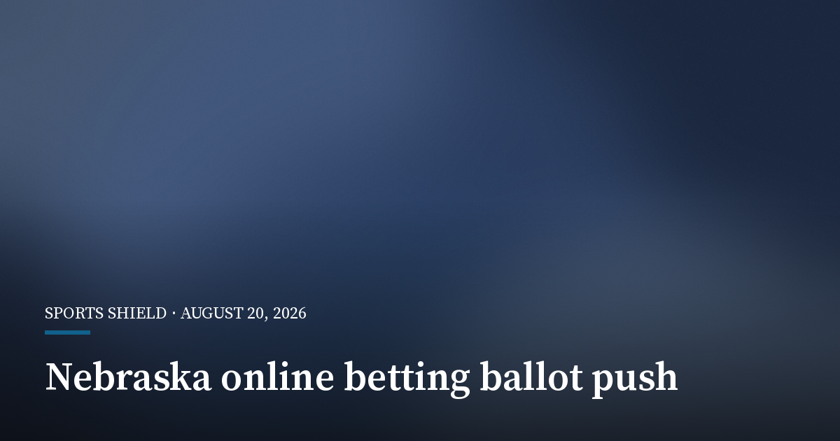 Tax Relief Nebraska Says It Has Enough Signatures for Nebraska Online Betting Ballot