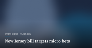 New Jersey Bill Seeks to Ban Micro Bets
