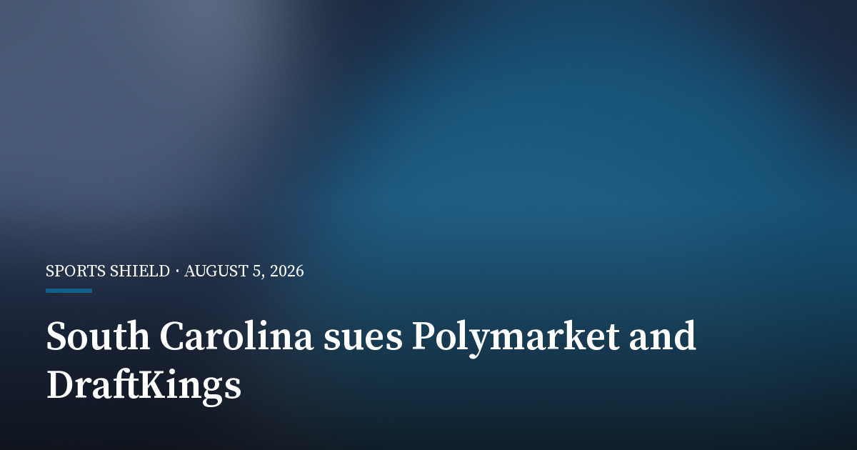 South Carolina Lawyer Sues Polymarket and DraftKings Predictions Over Sports-Betting Ban