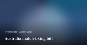Australia Proposes 10-Year Jail Terms for Match-Fixing