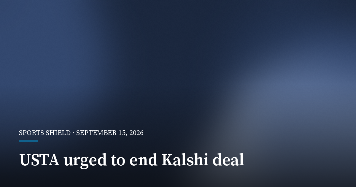 Stop Predatory Gambling Calls on USTA to End Kalshi Partnership