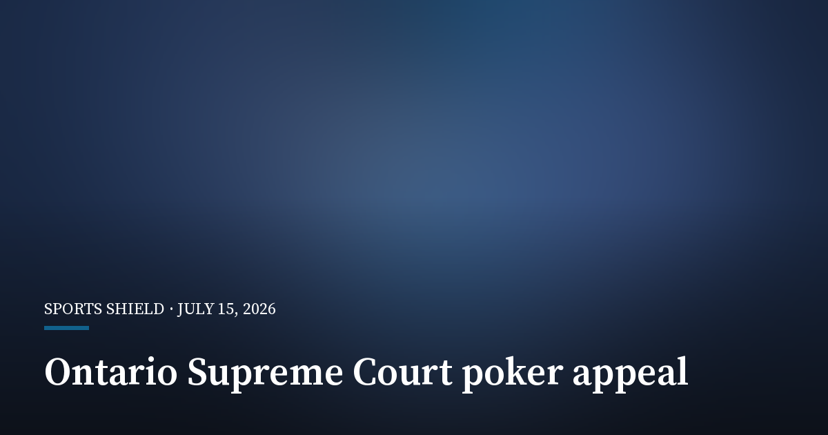 Supreme Court Sets Oct. 7 Hearing in Ontario Pooled-Liquidity Appeal