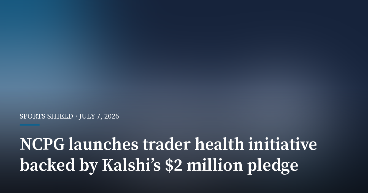 NCPG Launches Trader Health Initiative Backed by Kalshi’s $2 Million Pledge