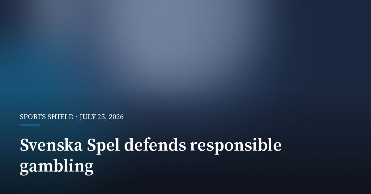 Svenska Spel Rejects Claims That Player Protection Has Slipped