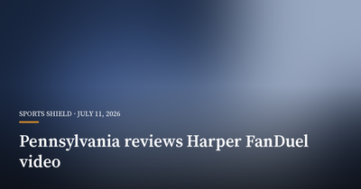 Pennsylvania Regulator Reviews Bryce Harper FanDuel Video
