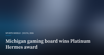 Michigan Gaming Board’s Responsible Gambling Site Wins Platinum Hermes Award