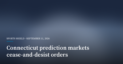 Connecticut Orders Nine Prediction Markets to Stop Sports Bets