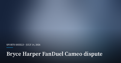 Bryce Harper Says FanDuel Used Cameo Video Without Consent