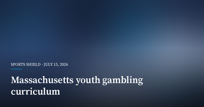 Massachusetts Rolls Out Youth Problem-Gambling Curriculum Statewide